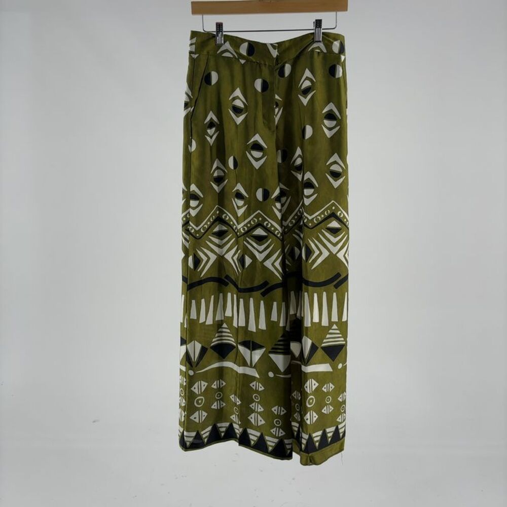 Zara Satin Effect Wide-Leg Pants